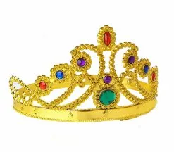 Lot De 12 Diadèmes Avec Incrustations Pierres Or