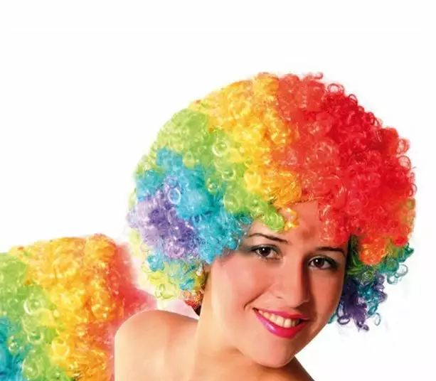 Perruque Afro Moyenne Multicolore