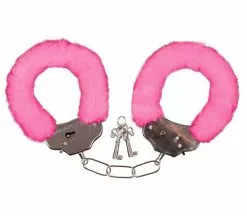 Menottes Peluche Rose