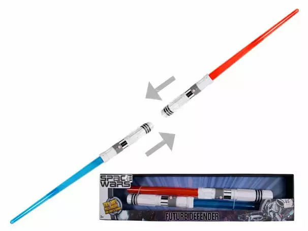 Lot De 2 épées Lumineuses Et Sonores Assemblables Space Wars 67c