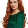Perruque Princesse Médiévale Rousse Femme