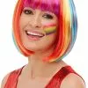 Perruque Arc-en-ciel Raide Femme