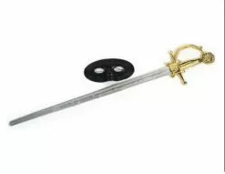 Epée & Masque Loup Noir Enfant 59cm