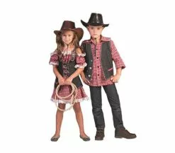 Gilet De Cowboy Noir Enfant Taille 164cm