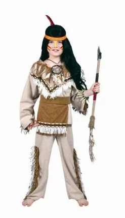 Veste & Pantalon De Garçon Sioux Beige Taille 164cm