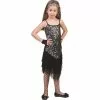 Robe Charleston à Paillettes Noir Fille Taille 140cm