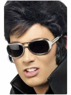 Lunettes De Soleil D'Elvis Argentées