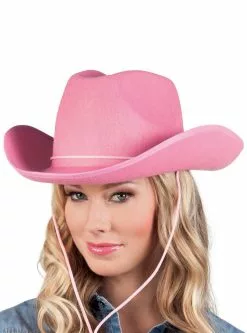 Chapeau Cowboy Rodéo Rose Adulte
