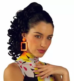 Postiche Bouclé Brun Femme