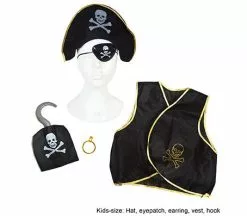 Set Accessoires Pirate Pour Enfant 5pcs