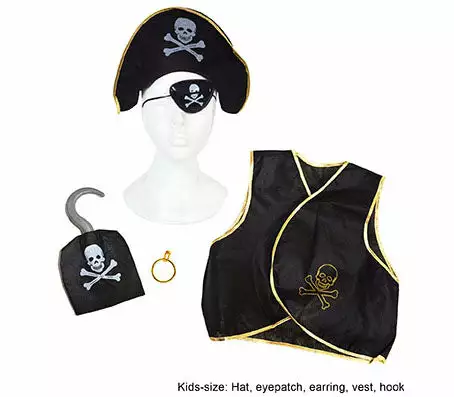 Set Accessoires Pirate Pour Enfant 5pcs