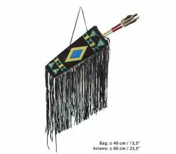 Carquois Et 2 Flèches En Bois 60cm