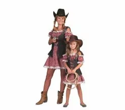 Déguisement De Cowgirl Rouge Et Blanc Adulte Taille L