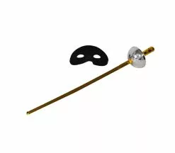 Epée Bronze & Masque Loup Noir