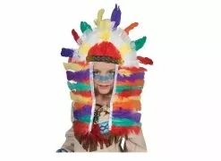 Coiffe D''indien Couleurs Grande Enfant