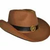 Chapeau Cowboy Feutrine Brun Avec étoile