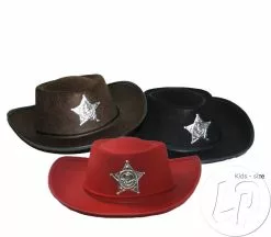Chapeau Cowboy Feutrine Avec étoile Pour Enfant Mix
