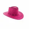 Chapeau Cowboy Imitation Cuir Rose Pour Enfant