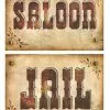 Panneau Saloon / Jail 29x41cm