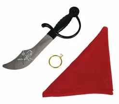 Set Pirate Sabre Bandana Et Boucle D''oreille 3pcs