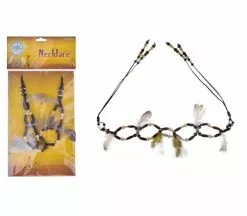 Collier Parure D''indien à Plumes