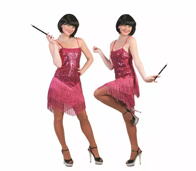 Robe Charleston Ă Paillettes Rose Femme Taille Xs