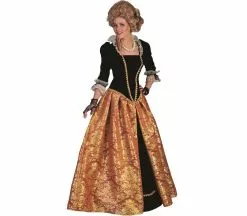 Robe Baroque Marie-christina Orange Femme Taille Xxl