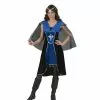 Déguisement Guerrière Médiévale Bleu Taille S/m