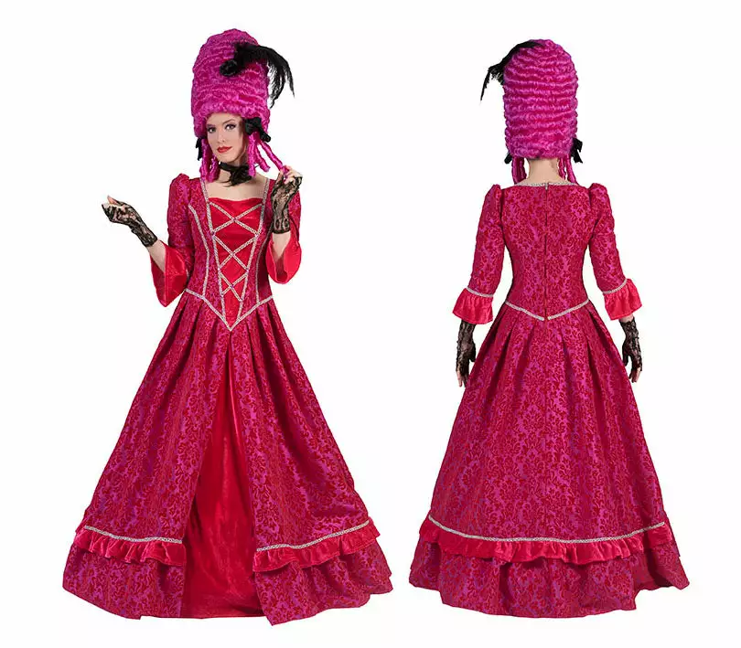 Robe Baroque Beauty Fuchsia Femme Taille S/m