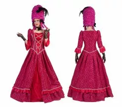 Robe Baroque Beauty Fuchsia Femme Taille Xl