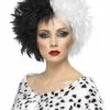 Perruque De Cruela Blanche Et Noire