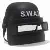 Casque De Policier Swat Noir Avec Visière Enfant