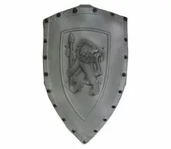 Bouclier En Mousse Lion Gris 72x42cm