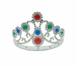 Couronne De Princesse Avec Pierres Enfant Argent