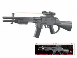 Fusil à Pompe à Billes Avec Laser 78.5cm Et 20 Billes