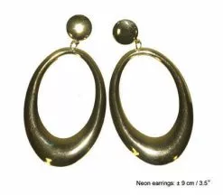 Boucles D''oreilles Dorée 8cm