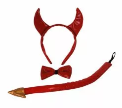 Accessoires Déguisement Diable Rouge 3pcs