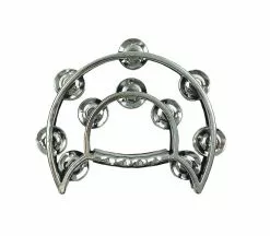 Tambourin Plastique 10 Cymballettes 19cm Argent