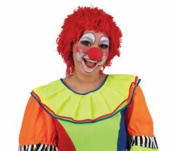 Perruque Clown En Laine Rouge