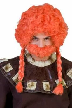 Perruque & Moustache Gaulois