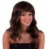 Perruque Cheveux Longs Ondulés Brun