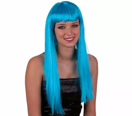 Perruque Cheveux Longs Pretty Pony Turquoise