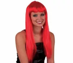 Perruque Cheveux Longs Pretty Pony Rouge
