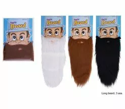 Fausse Barbe Longue Marron 48cm