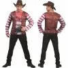 T-shirt Effet 3d Cowboy Adulte Taille 54