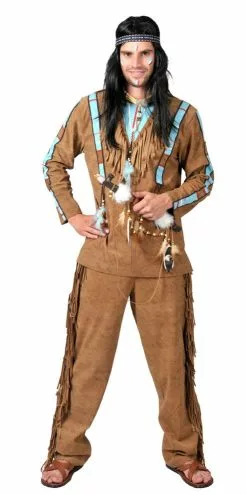 Veste & Pantalon D''indien Brun Taille L/xl