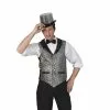 Gilet Disco Noir Et Argent Homme Taille M/l