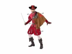 Déguisement De Mousquetaire 4pcs Homme Taille Xl