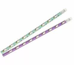 Lot De 12 Crayons à Papier Licorne Avec Gomme Mix 18cm