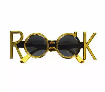 Lunettes Gag Rock Or